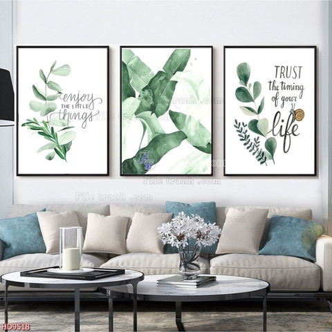 Tranh Lá Cây Nhiệt Đới | Tranh Ngọc Việt - Đắk Lắk | Tranh Ngọc Việt - Xưởng Tranh Đẹp Buôn Ma Thuột (BMT) DakLak