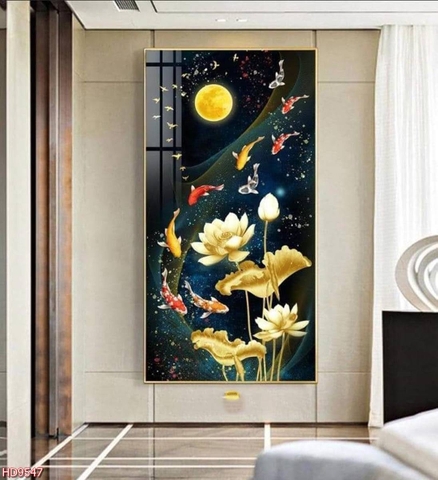 Tranh Cửu Ngư Quần Hội | Tranh Ngọc Việt - Đắk Lắk | Tranh Ngọc Việt - Xưởng Tranh Đẹp Buôn Ma Thuột (BMT) DakLak