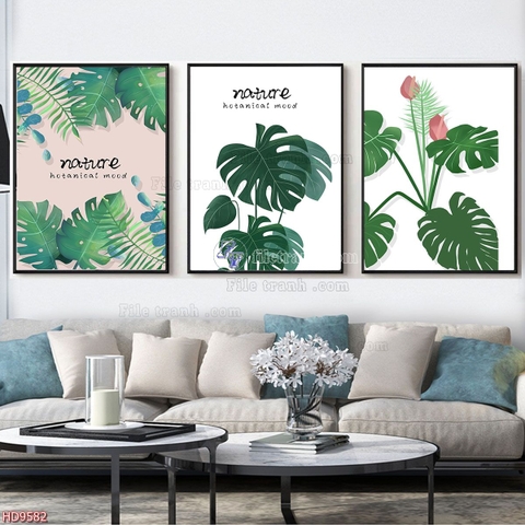 Tranh Lá Cây Nhiệt Đới | Tranh Ngọc Việt - Đắk Lắk | Tranh Ngọc Việt - Xưởng Tranh Đẹp Buôn Ma Thuột (BMT) DakLak