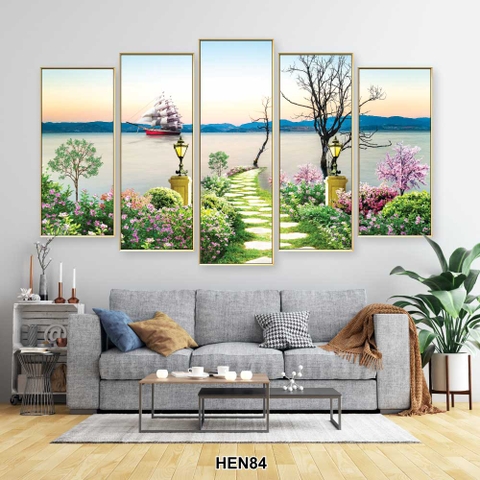 Bộ 5 Tranh Ghép Đẹp, Sang | Tranh Ngọc Việt - Đắk Lắk | Tranh Ngọc Việt - Xưởng Tranh Đẹp Buôn Ma Thuột (BMT) DakLak