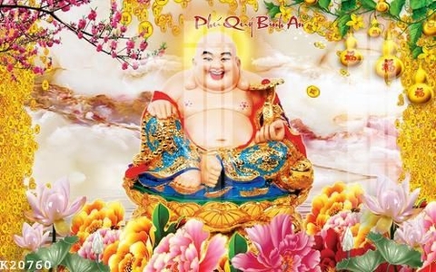 Tranh Phật Di Lặc | Tranh Ngọc Việt - BMT - Đắk Lắk | Tranh Ngọc Việt - Xưởng Tranh Đẹp Buôn Ma Thuột (BMT) DakLak