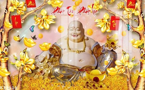 Tranh Phật Di Lặc | Tranh Ngọc Việt - BMT - Đắk Lắk | Tranh Ngọc Việt - Xưởng Tranh Đẹp Buôn Ma Thuột (BMT) DakLak