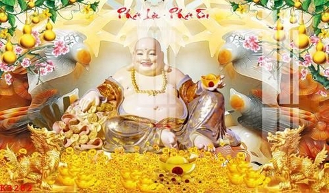 Tranh Phật Di Lặc | Tranh Ngọc Việt - BMT - Đắk Lắk | Tranh Ngọc Việt - Xưởng Tranh Đẹp Buôn Ma Thuột (BMT) DakLak