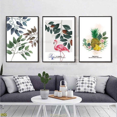 Tranh Lá Cây Nhiệt Đới | Tranh Ngọc Việt - Đắk Lắk | Tranh Ngọc Việt - Xưởng Tranh Đẹp Buôn Ma Thuột (BMT) DakLak