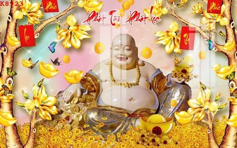 Tranh Phật Di Lặc | Tranh Ngọc Việt - BMT - Đắk Lắk | Tranh Ngọc Việt - Xưởng Tranh Đẹp Buôn Ma Thuột (BMT) DakLak