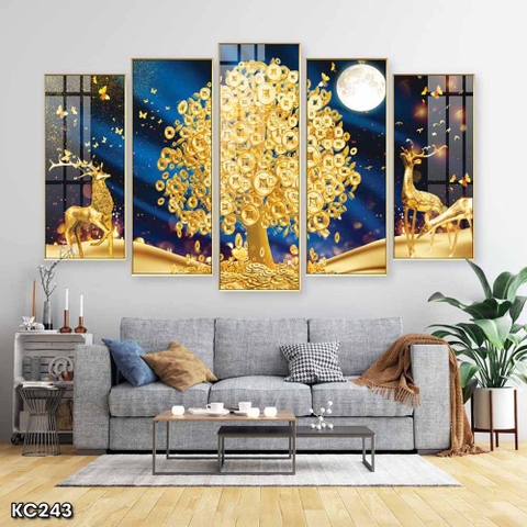 Tranh Hươu Tài Lộc | Tranh Ngọc Việt - Đắk Lắk | Tranh Ngọc Việt - Xưởng Tranh Đẹp Buôn Ma Thuột (BMT) DakLak