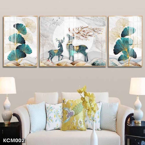 Tranh Hươu Tài Lộc | Tranh Ngọc Việt - Đắk Lắk | Tranh Ngọc Việt - Xưởng Tranh Đẹp Buôn Ma Thuột (BMT) DakLak