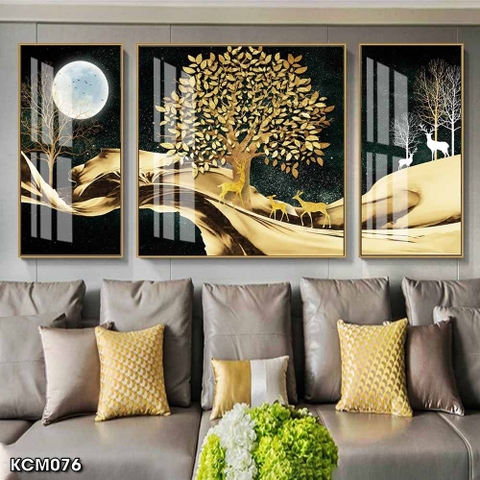 Tranh Hươu Tài Lộc | Tranh Ngọc Việt - Đắk Lắk | Tranh Ngọc Việt - Xưởng Tranh Đẹp Buôn Ma Thuột (BMT) DakLak