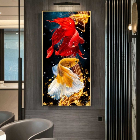 Tranh Cá Phong Thủy | Tranh Ngọc Việt - Đắk Lắk | Tranh Ngọc Việt - Xưởng Tranh Đẹp Buôn Ma Thuột (BMT) DakLak