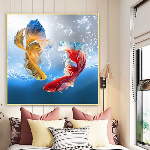 Tranh Cá Phong Thủy | Tranh Ngọc Việt - Đắk Lắk | Tranh Ngọc Việt - Xưởng Tranh Đẹp Buôn Ma Thuột (BMT) DakLak