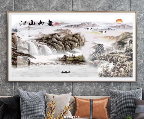 Tranh Thủy Mặc Trung Hoa | Tranh Ngọc Việt - Đắk Lắk | Tranh Ngọc Việt - Xưởng Tranh Đẹp Buôn Ma Thuột (BMT) DakLak