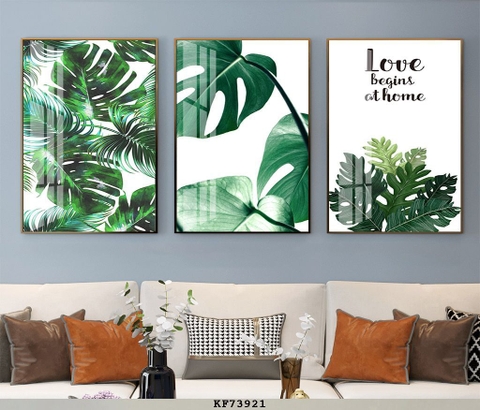 Tranh Lá Cây Nhiệt Đới | Tranh Ngọc Việt - Đắk Lắk | Tranh Ngọc Việt - Xưởng Tranh Đẹp Buôn Ma Thuột (BMT) DakLak