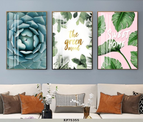 Tranh Lá Cây Nhiệt Đới | Tranh Ngọc Việt - Đắk Lắk | Tranh Ngọc Việt - Xưởng Tranh Đẹp Buôn Ma Thuột (BMT) DakLak