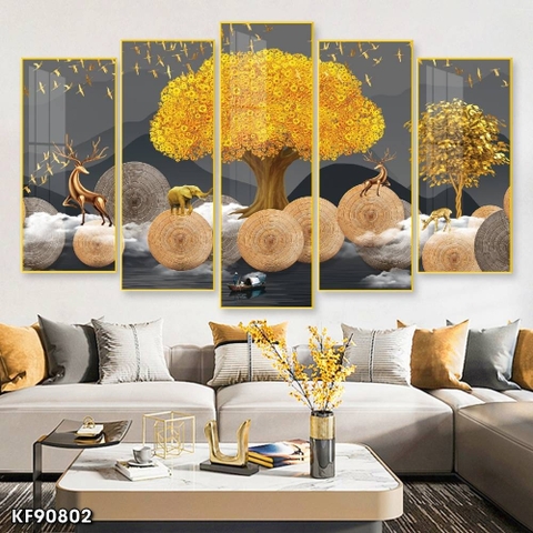 Bộ 5 Tranh Ghép Đẹp, Sang | Tranh Ngọc Việt - Đắk Lắk | Tranh Ngọc Việt - Xưởng Tranh Đẹp Buôn Ma Thuột (BMT) DakLak