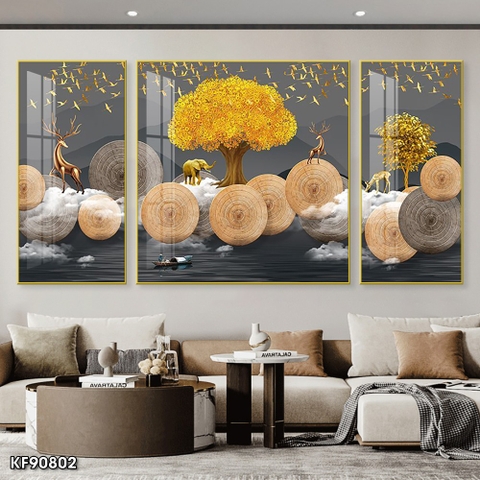 Tranh Hươu Tài Lộc | Tranh Ngọc Việt - Đắk Lắk | Tranh Ngọc Việt - Xưởng Tranh Đẹp Buôn Ma Thuột (BMT) DakLak