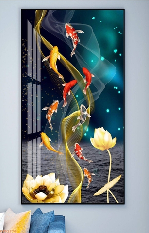 Tranh Cửu Ngư Quần Hội | Tranh Ngọc Việt - Đắk Lắk | Tranh Ngọc Việt - Xưởng Tranh Đẹp Buôn Ma Thuột (BMT) DakLak