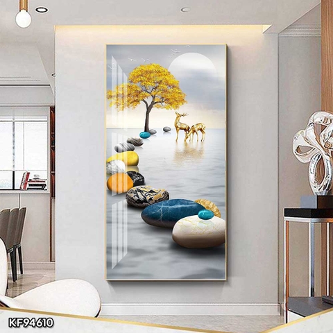 Tranh Hươu Tài Lộc | Tranh Ngọc Việt - Đắk Lắk | Tranh Ngọc Việt - Xưởng Tranh Đẹp Buôn Ma Thuột (BMT) DakLak