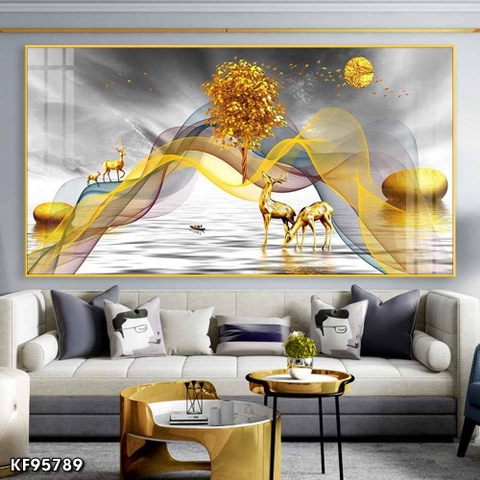 Tranh Hươu Tài Lộc | Tranh Ngọc Việt - Đắk Lắk | Tranh Ngọc Việt - Xưởng Tranh Đẹp Buôn Ma Thuột (BMT) DakLak