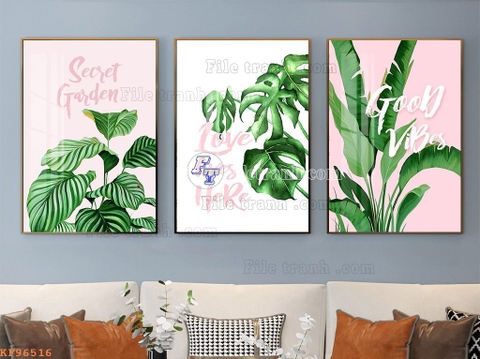 Tranh Lá Cây Nhiệt Đới | Tranh Ngọc Việt - Đắk Lắk | Tranh Ngọc Việt - Xưởng Tranh Đẹp Buôn Ma Thuột (BMT) DakLak