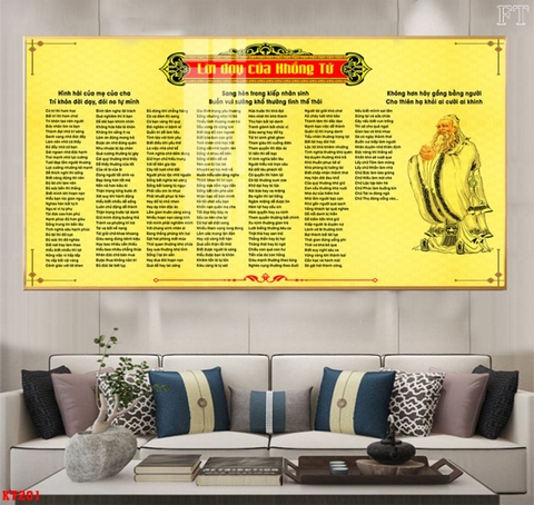 Tranh Lời Dạy Khổng Tử | Tranh Ngọc Việt - Đắk Lắk | Tranh Ngọc Việt - Xưởng Tranh Đẹp Buôn Ma Thuột (BMT) DakLak