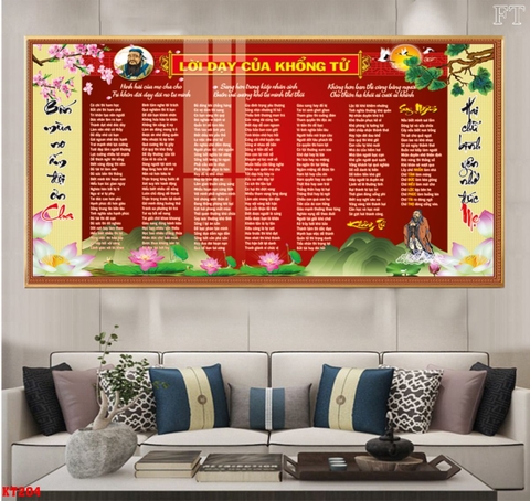 Tranh Lời Dạy Khổng Tử | Tranh Ngọc Việt - Đắk Lắk | Tranh Ngọc Việt - Xưởng Tranh Đẹp Buôn Ma Thuột (BMT) DakLak