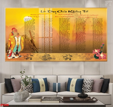 Tranh Lời Dạy Khổng Tử | Tranh Ngọc Việt - Đắk Lắk | Tranh Ngọc Việt - Xưởng Tranh Đẹp Buôn Ma Thuột (BMT) DakLak