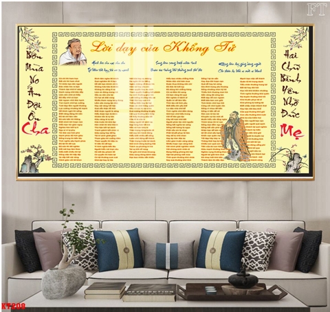Tranh Lời Dạy Khổng Tử | Tranh Ngọc Việt - Đắk Lắk | Tranh Ngọc Việt - Xưởng Tranh Đẹp Buôn Ma Thuột (BMT) DakLak