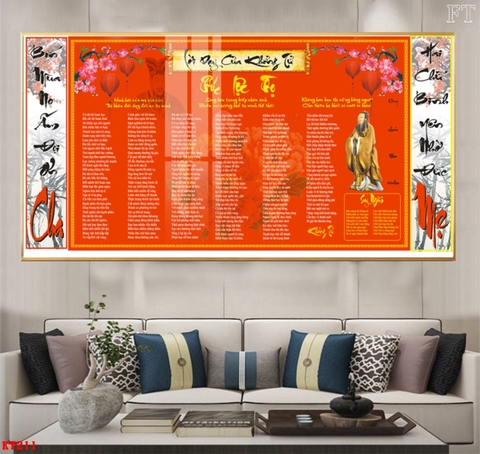 Tranh Lời Dạy Khổng Tử | Tranh Ngọc Việt - Đắk Lắk | Tranh Ngọc Việt - Xưởng Tranh Đẹp Buôn Ma Thuột (BMT) DakLak