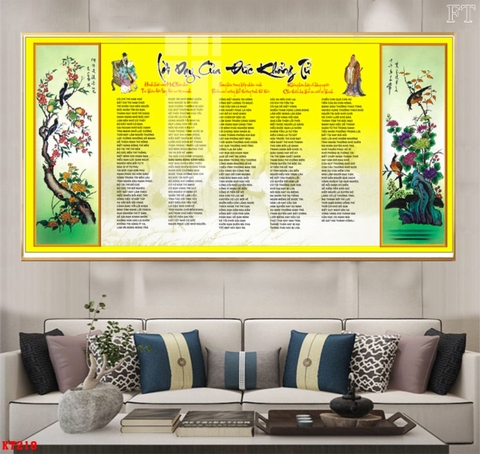 Tranh Lời Dạy Khổng Tử | Tranh Ngọc Việt - Đắk Lắk | Tranh Ngọc Việt - Xưởng Tranh Đẹp Buôn Ma Thuột (BMT) DakLak