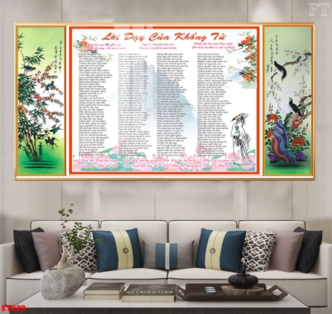 Tranh Lời Dạy Khổng Tử | Tranh Ngọc Việt - Đắk Lắk | Tranh Ngọc Việt - Xưởng Tranh Đẹp Buôn Ma Thuột (BMT) DakLak