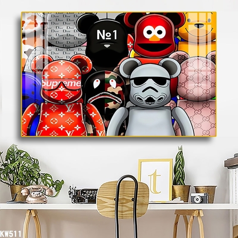Tranh Gấu Bearbrick - KAWS | Tranh Ngọc Việt - Đắk Lắk | Tranh Ngọc Việt - Xưởng Tranh Đẹp Buôn Ma Thuột (BMT) DakLak