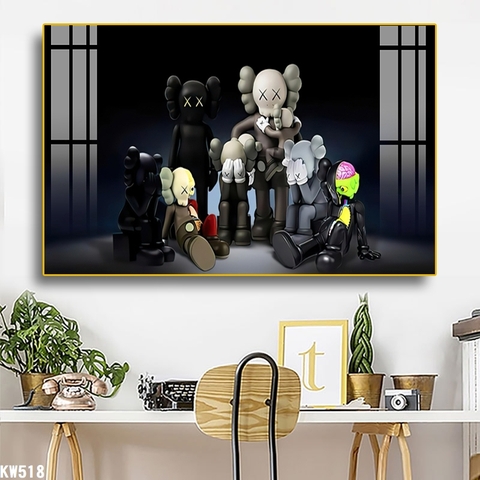 Tranh Gấu Bearbrick - KAWS | Tranh Ngọc Việt - Đắk Lắk | Tranh Ngọc Việt - Xưởng Tranh Đẹp Buôn Ma Thuột (BMT) DakLak
