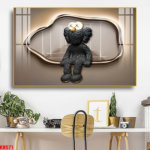 Tranh Gấu Bearbrick - KAWS | Tranh Ngọc Việt - Đắk Lắk | Tranh Ngọc Việt - Xưởng Tranh Đẹp Buôn Ma Thuột (BMT) DakLak