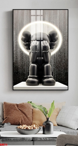 Tranh Gấu Bearbrick - KAWS | Tranh Ngọc Việt - Đắk Lắk | Tranh Ngọc Việt - Xưởng Tranh Đẹp Buôn Ma Thuột (BMT) DakLak