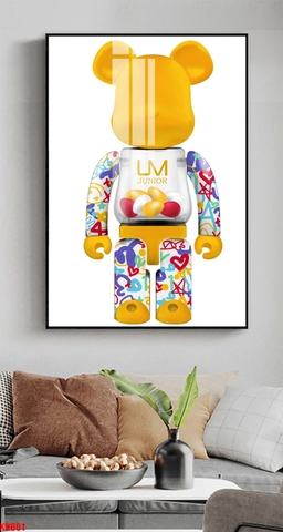 Tranh Gấu Bearbrick - KAWS | Tranh Ngọc Việt - Đắk Lắk | Tranh Ngọc Việt - Xưởng Tranh Đẹp Buôn Ma Thuột (BMT) DakLak