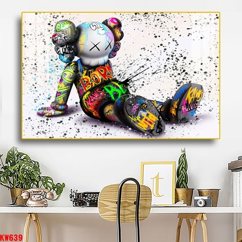 Tranh Gấu Bearbrick - KAWS | Tranh Ngọc Việt - Đắk Lắk | Tranh Ngọc Việt - Xưởng Tranh Đẹp Buôn Ma Thuột (BMT) DakLak