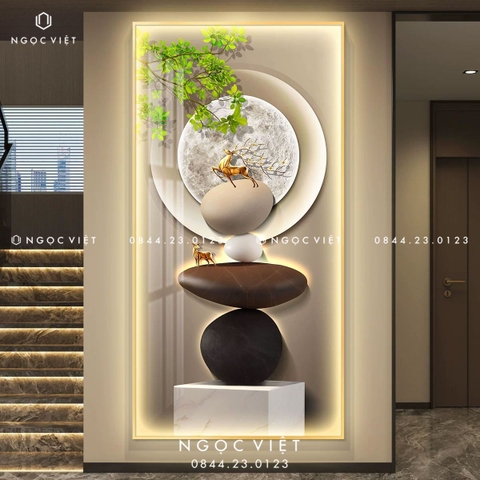 Tranh Đèn LED Tráng Gương - Dọc | Tranh Ngọc Việt - BMT DakLak | Tranh Ngọc Việt - Xưởng Tranh Đẹp Buôn Ma Thuột (BMT) DakLak