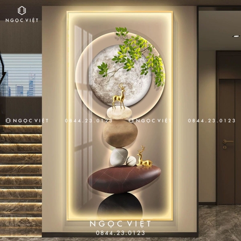 Tranh Đèn LED Tráng Gương - Dọc | Tranh Ngọc Việt - BMT DakLak | Tranh Ngọc Việt - Xưởng Tranh Đẹp Buôn Ma Thuột (BMT) DakLak