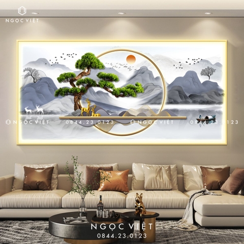 Tranh Đèn LED Tráng Gương - Ngang | Tranh Ngọc Việt - BMT DakLak | Tranh Ngọc Việt - Xưởng Tranh Đẹp Buôn Ma Thuột (BMT) DakLak