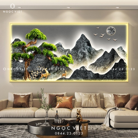 Tranh Đèn LED Tráng Gương - Ngang | Tranh Ngọc Việt - BMT DakLak | Tranh Ngọc Việt - Xưởng Tranh Đẹp Buôn Ma Thuột (BMT) DakLak