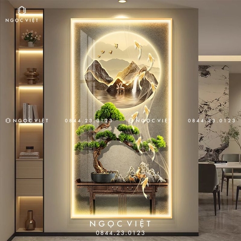 Tranh Đèn LED Tráng Gương - Dọc | Tranh Ngọc Việt - BMT DakLak | Tranh Ngọc Việt - Xưởng Tranh Đẹp Buôn Ma Thuột (BMT) DakLak