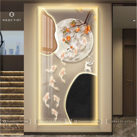 Tranh Đèn LED Tráng Gương - Dọc | Tranh Ngọc Việt - BMT DakLak | Tranh Ngọc Việt - Xưởng Tranh Đẹp Buôn Ma Thuột (BMT) DakLak