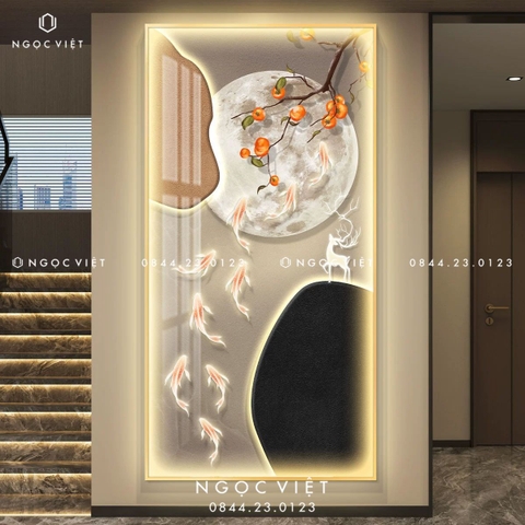 Tranh Đèn LED Tráng Gương - Dọc | Tranh Ngọc Việt - BMT DakLak | Tranh Ngọc Việt - Xưởng Tranh Đẹp Buôn Ma Thuột (BMT) DakLak