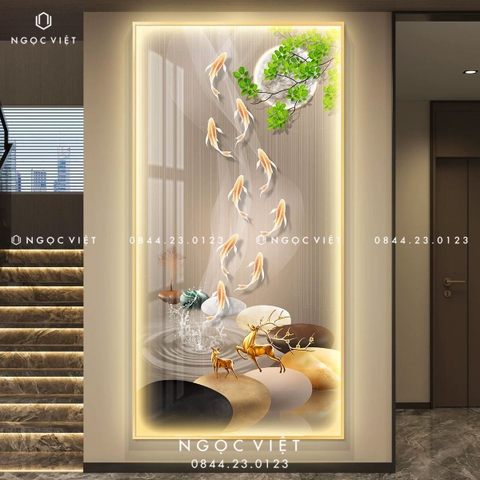 Tranh Đèn LED Tráng Gương - Dọc | Tranh Ngọc Việt - BMT DakLak | Tranh Ngọc Việt - Xưởng Tranh Đẹp Buôn Ma Thuột (BMT) DakLak