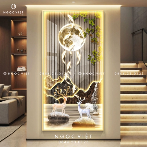 Tranh Đèn LED Tráng Gương - Dọc | Tranh Ngọc Việt - BMT DakLak | Tranh Ngọc Việt - Xưởng Tranh Đẹp Buôn Ma Thuột (BMT) DakLak