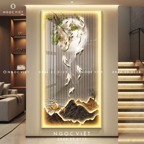 Tranh Đèn LED Tráng Gương - Dọc | Tranh Ngọc Việt - BMT DakLak | Tranh Ngọc Việt - Xưởng Tranh Đẹp Buôn Ma Thuột (BMT) DakLak