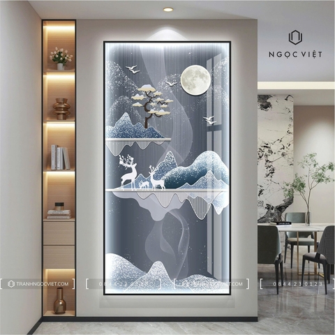 Tranh Đèn LED Tráng Gương - Dọc | Tranh Ngọc Việt - BMT DakLak | Tranh Ngọc Việt - Xưởng Tranh Đẹp Buôn Ma Thuột (BMT) DakLak