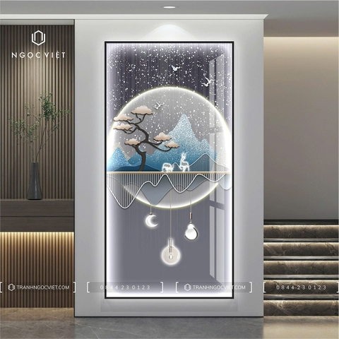 Tranh Đèn LED Tráng Gương - Dọc | Tranh Ngọc Việt - BMT DakLak | Tranh Ngọc Việt - Xưởng Tranh Đẹp Buôn Ma Thuột (BMT) DakLak