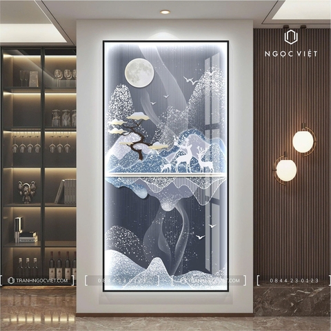 Tranh Đèn LED Tráng Gương - Dọc | Tranh Ngọc Việt - BMT DakLak | Tranh Ngọc Việt - Xưởng Tranh Đẹp Buôn Ma Thuột (BMT) DakLak