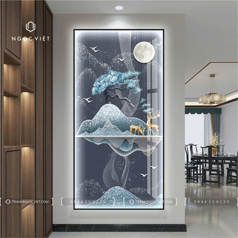 Tranh Đèn LED Tráng Gương - Dọc | Tranh Ngọc Việt - BMT DakLak | Tranh Ngọc Việt - Xưởng Tranh Đẹp Buôn Ma Thuột (BMT) DakLak